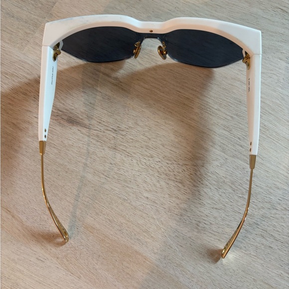 Dior White and Gold Sunglasses - Picture 6 of 11